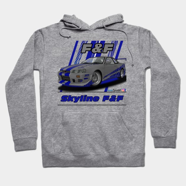 F&F Skyline Hoodie by PjesusArt